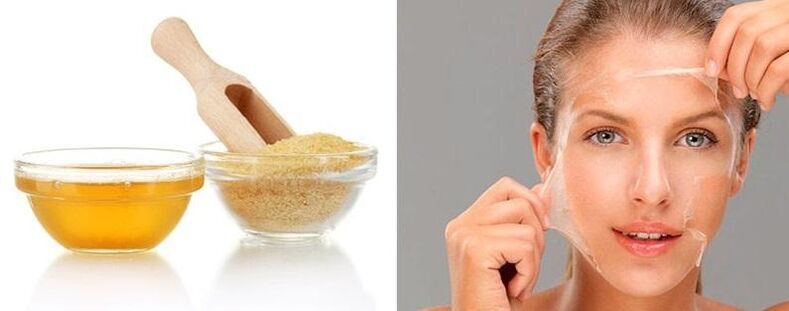 Anti-wrinkle gelatin mask